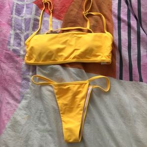 Brand new yellow bathing suit